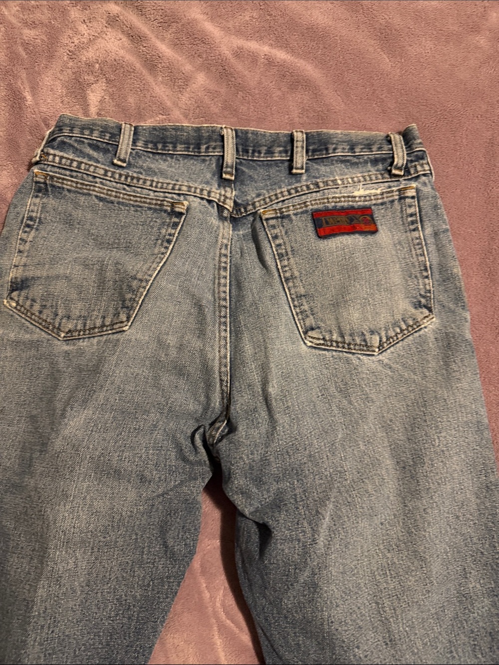 Twenty Light Blue Relaxed Fit Men's Jeans with Back Pocket Patch